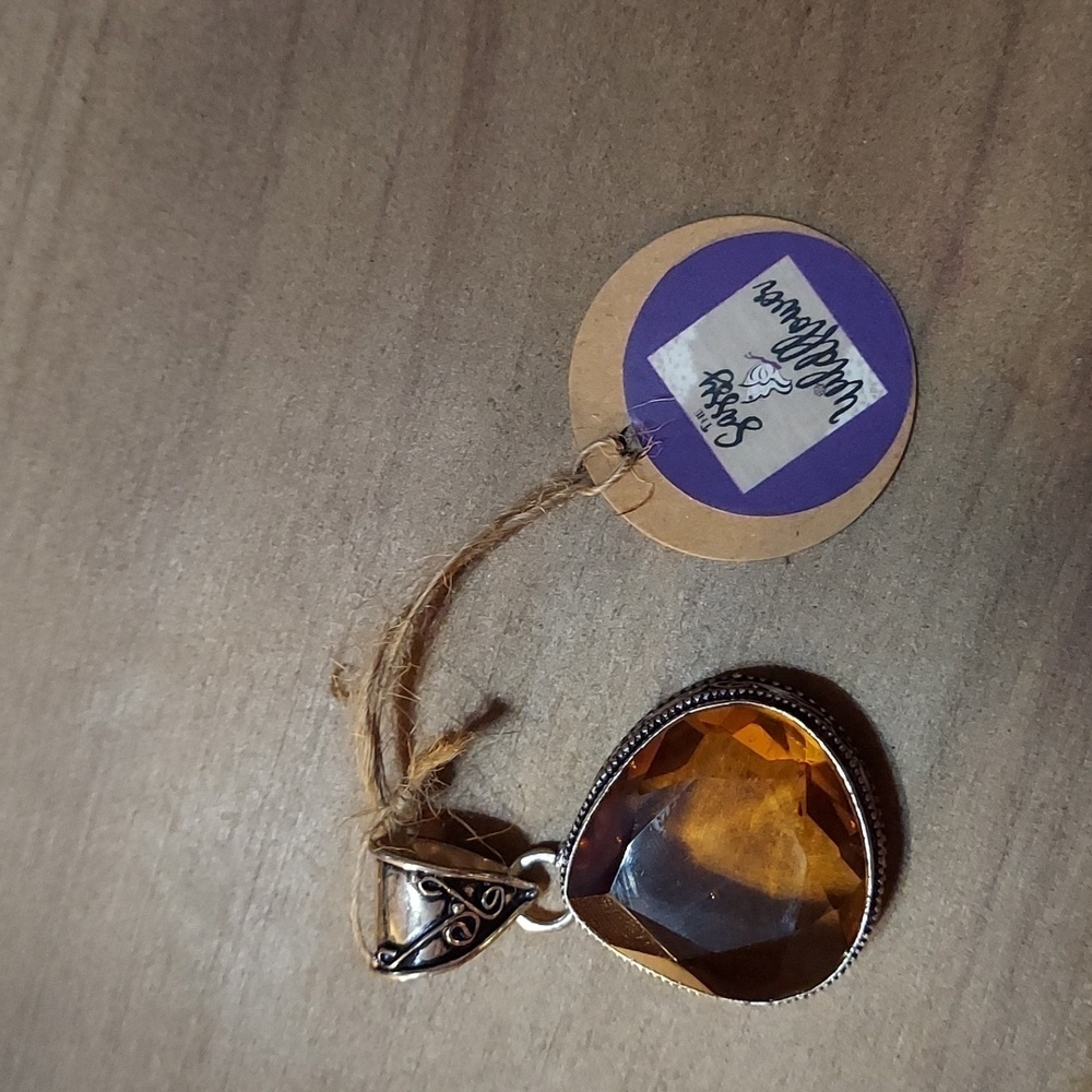 Morganite Sterling Silver Pendant